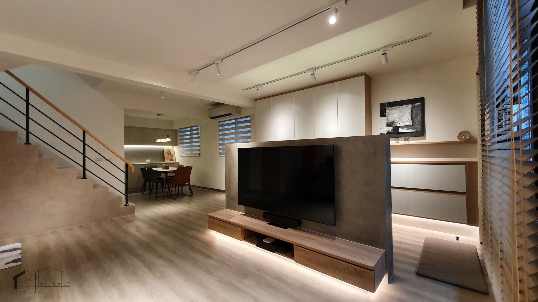 極簡混搭 桃園藝文游宅-透天翻修